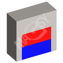 Lentille magnétique cube - modèle